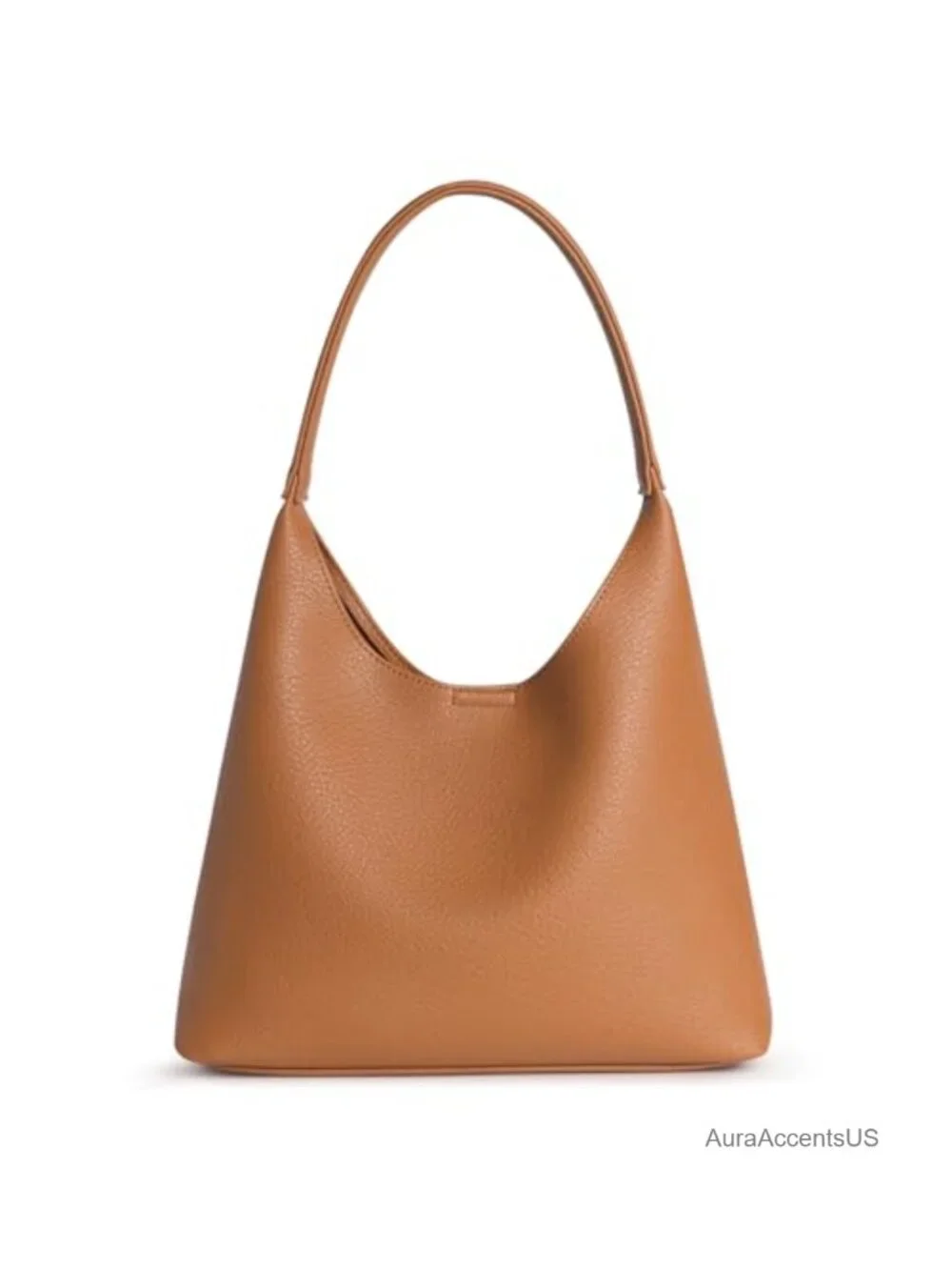 Small Vegan Leather Slouchy Hobo Shoulder Bag
